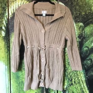 3/4 length sleeve maternity cardigan